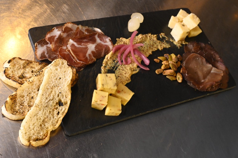 House cured meats and Kenny's cheeses board