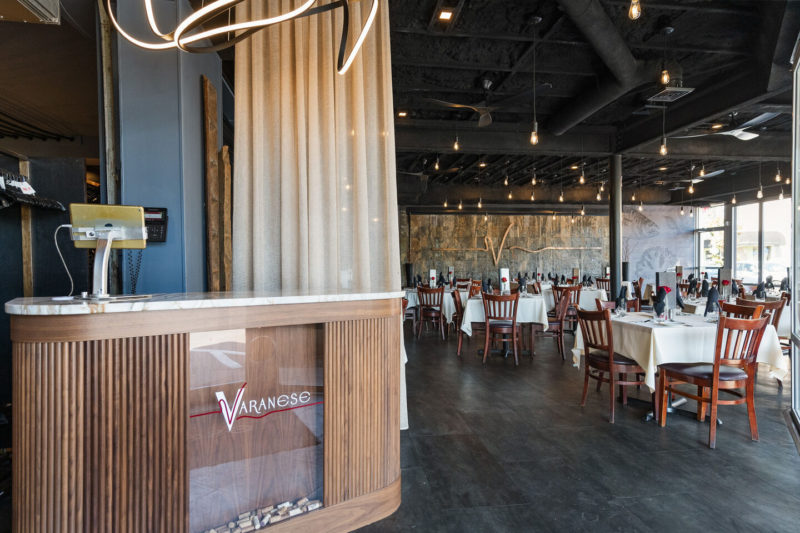 Hostess station and entrance