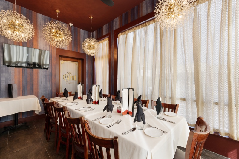 The Capri private dining room at Varanese